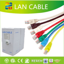 UTP Cat5e Cable de código de color con CE